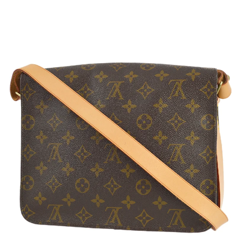 Louis Vuitton bags with a magnetic snap closure for easy accessLouis Vuitton 1991  Monogram Cartouchiere GM Shoulder Bag M51252