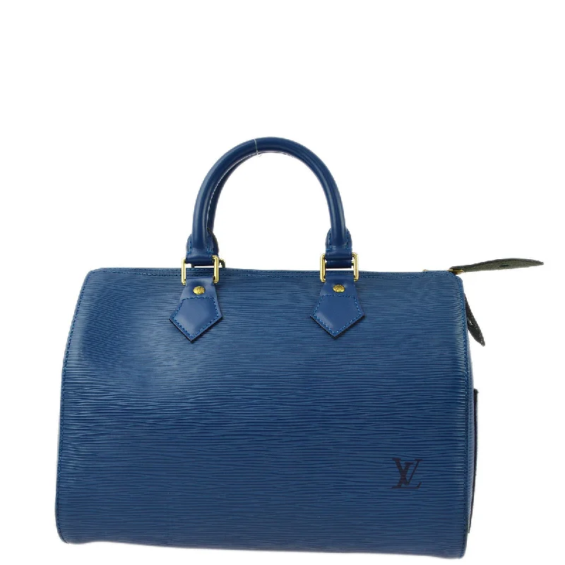 Louis Vuitton crossbody bags with adjustable shoulder straps for comfortLouis Vuitton 1999 Blue Epi Speedy 25 M43015