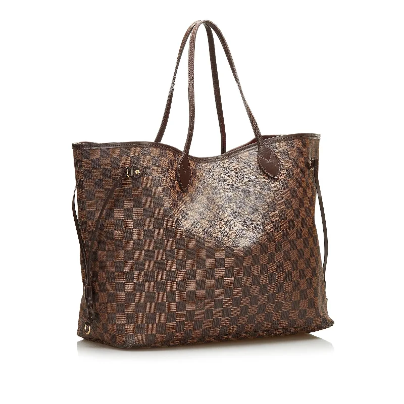 Ladies Louis Vuitton shoulder bags with a magnetic - closure flap for easeLouis Vuitton Damier Ebene Neverfull GM (35772)