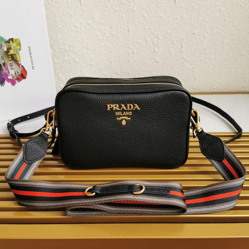 Prada tote bags with a double - handle and shoulder - strap option for easy useWhimsy Finds - Prada Bags - 614