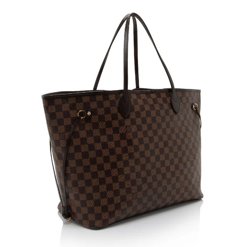 Ladies Louis Vuitton shoulder bags with a wide - width strap for comfortLouis Vuitton Damier Ebene Neverfull GM Tote (Vxt89r)