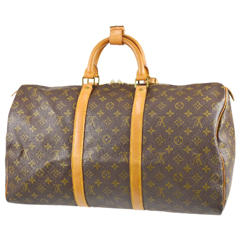 Louis Vuitton Speedy bags in monogram canvas for a classic lookLouis Vuitton 1989 Monogram Keepall 50 M41426