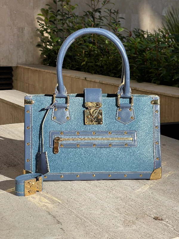 Louis Vuitton Alma bags with a leather - wrapped handle for a luxurious feelLouis Vuitton - Sac Le Fabuleux bleu