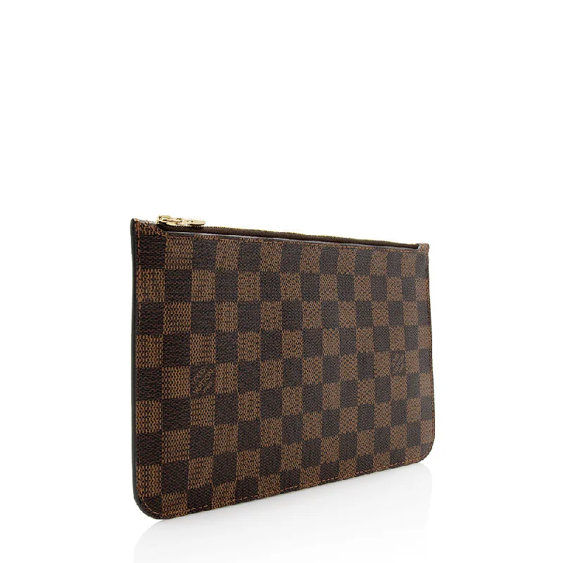 Louis Vuitton Alma bags with a monogram - embossed leather surfaceLouis Vuitton Damier Ebene Neverfull GM Pochette (22033)