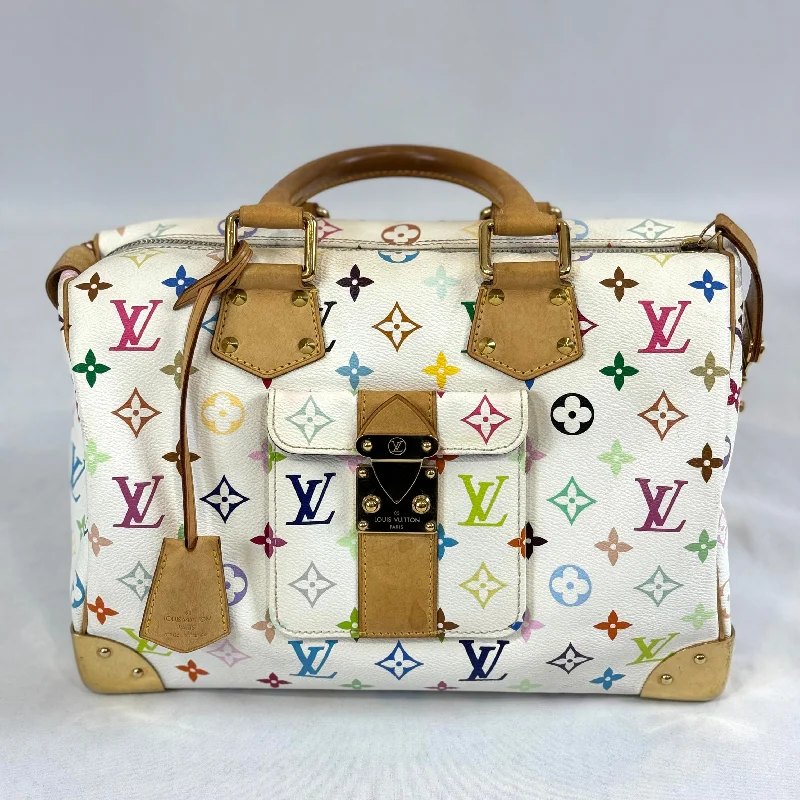 Louis Vuitton backpacks with a padded laptop compartment for travelLouis Vuitton - Sac mini Speedy Murakami édition limitée