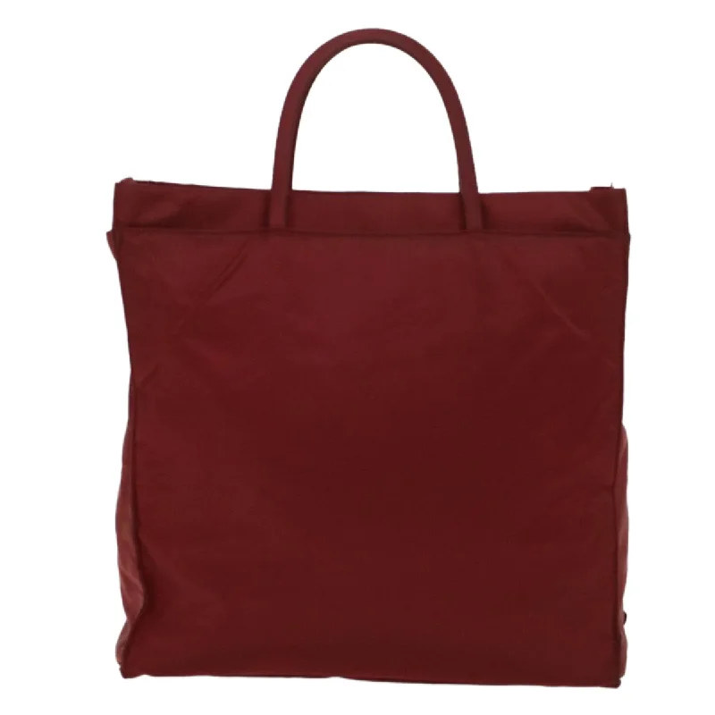 Prada crossbody bags in a vibrant red for a bold fashion statementPrada Tote Bag Nylon Red  bs6132