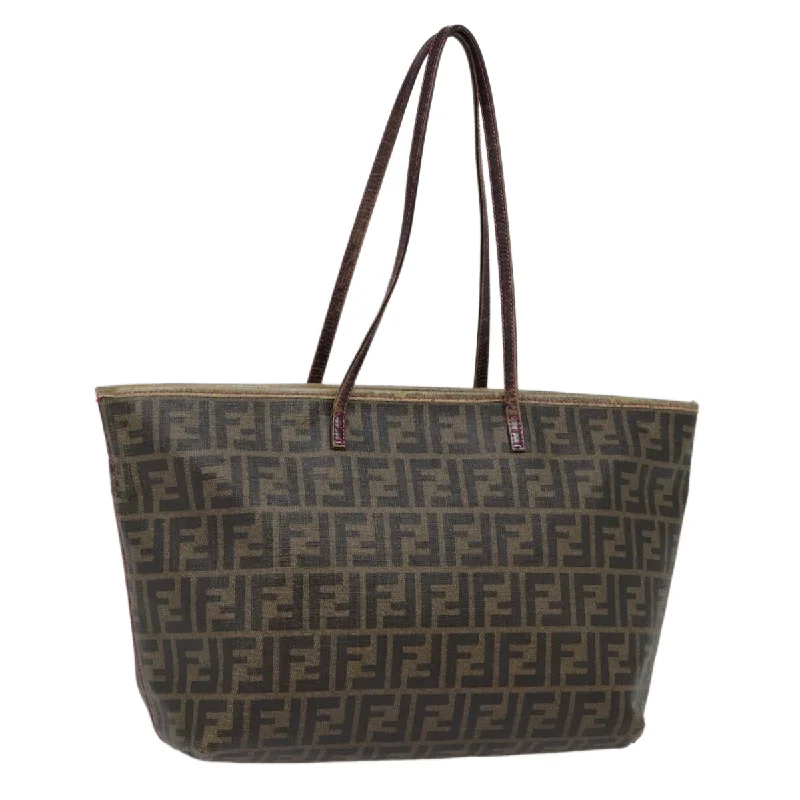 Fendi backpacks with a padded laptop sleeve for travel and work - related useFENDI Zucca Canvas Tote Bag Brown Gold  78561