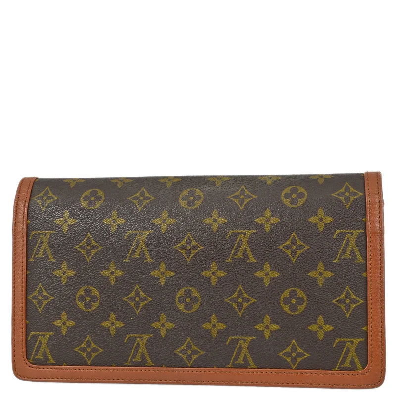 Medium - sized Louis Vuitton tote bags for work and shoppingLouis Vuitton 1990 Monogram Pochette Dam GM Clutch Handbag M51810