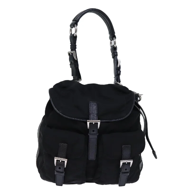 Prada Galleria bags with a structured silhouette for a professional lookPRADA Tessuto Shoulder Bag