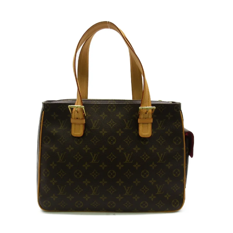 Louis Vuitton bags with a chain - link trim and a leather body for a modern edgeLouis Vuitton Multipuri Cite Handbag Brown Monogram PVC coated canvas M51162