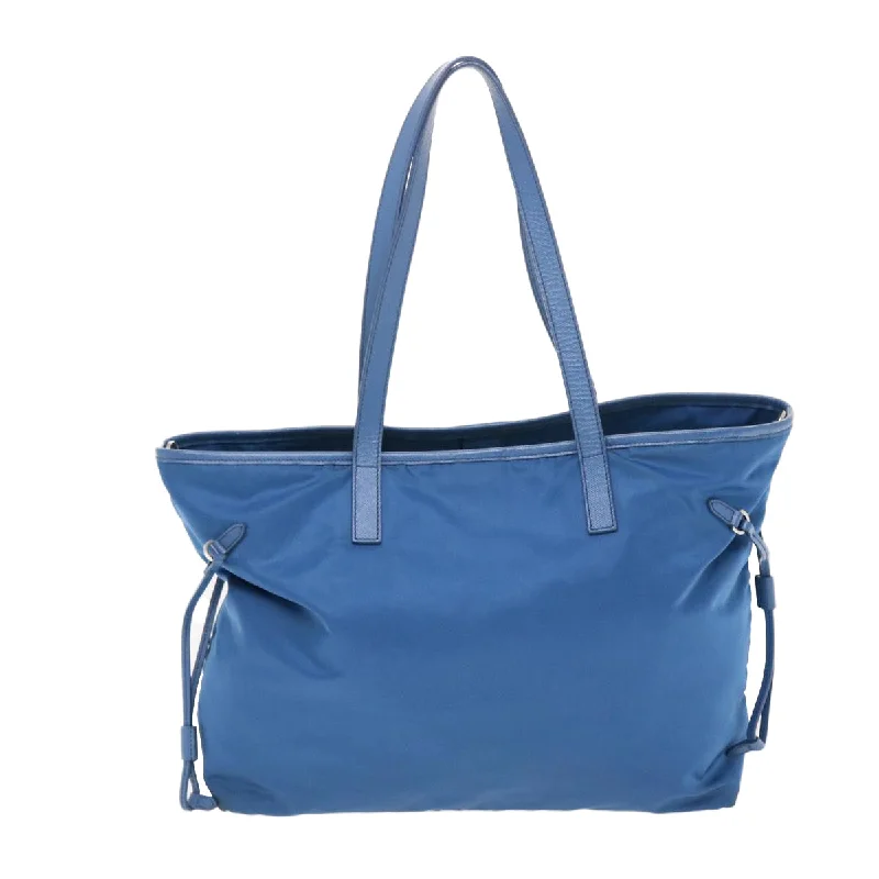 Ladies Prada Re - Edizione 2005 bags in a pastel color for a soft lookPrada Tote Bag Nylon 2way Blue  49821