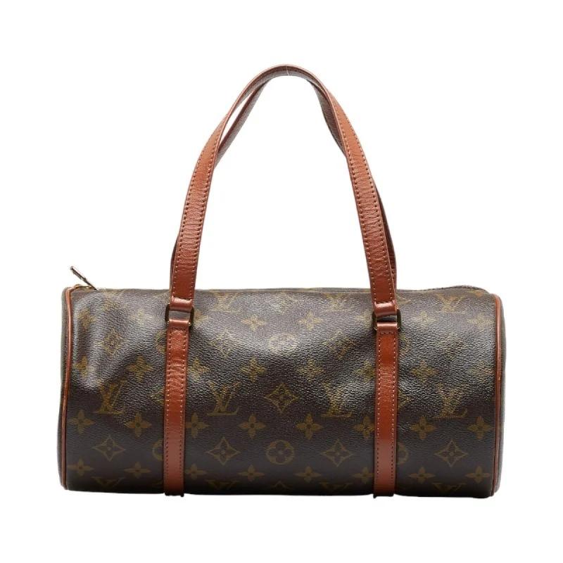 Ladies Louis Vuitton Petite Malle bags with a star - shaped charm for cutenessLOUIS VUITTON Monogram Papillon 30 [Old] HandBag M51385 Brown PVC Leather Ladies