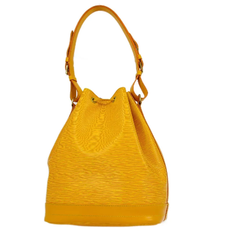 Louis Vuitton backpacks with a padded laptop compartment for travelLouis Vuitton 1995 Yellow Epi Noe Bucket Drawstring Bag M44009