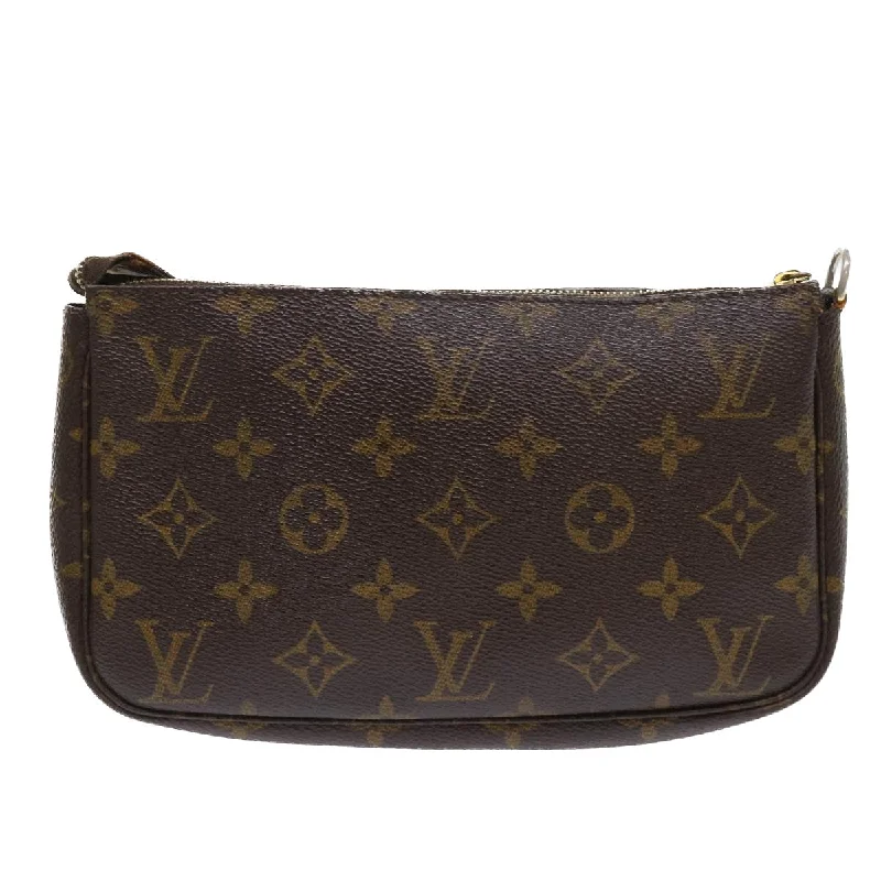 Louis Vuitton bags with a detachable mobile phone holder for convenienceLOUIS VUITTON Monogram Pochette Accessoires Pouch M51980 LV Auth 43626