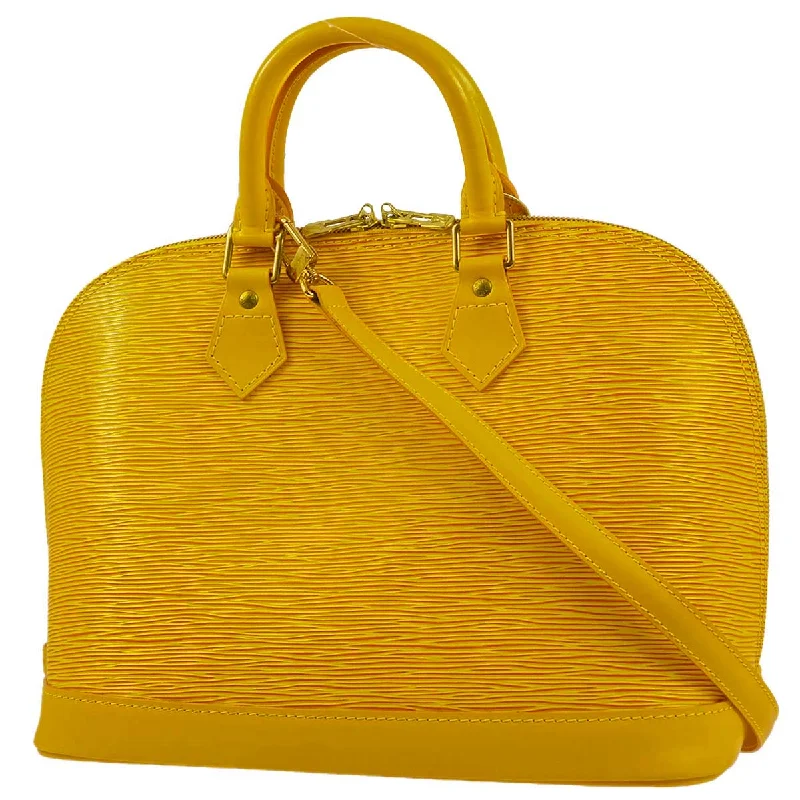 Louis Vuitton Twist bags with a crystal - embellished LV - turnlockLouis Vuitton 1996 Yellow Alma Epi M52149