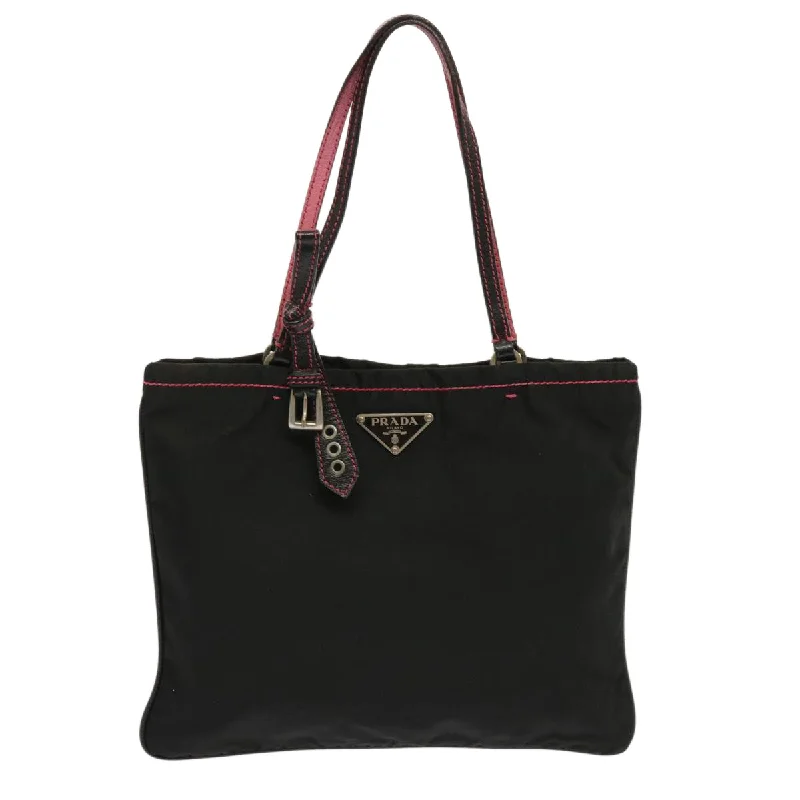 Ladies Prada shoulder bags with a wide - width strap for enhanced comfortPRADA Tessuto Handbag