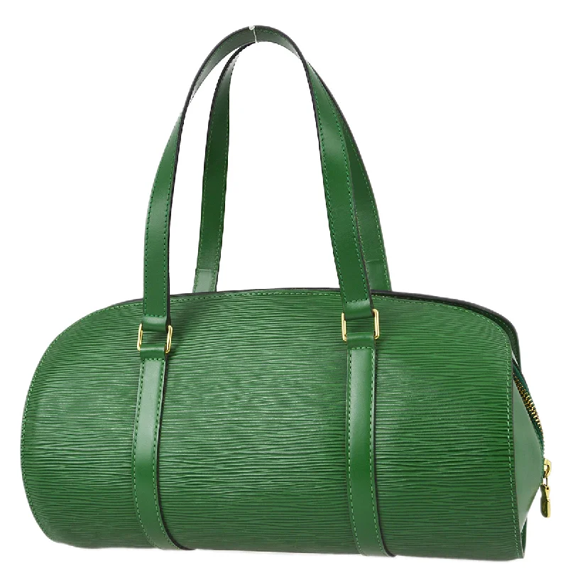 Louis Vuitton Alma bags with a monogram - embossed leather surfaceLouis Vuitton 1997 Green Epi Soufflot Handbag M52224