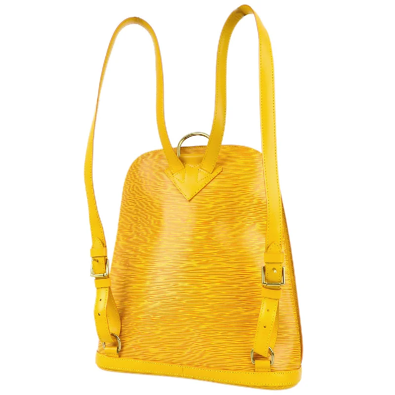 Louis Vuitton Twist bags with a contrast - colored interior for visual interestLouis Vuitton 1996 Yellow Epi Gobelins Backpack M52299