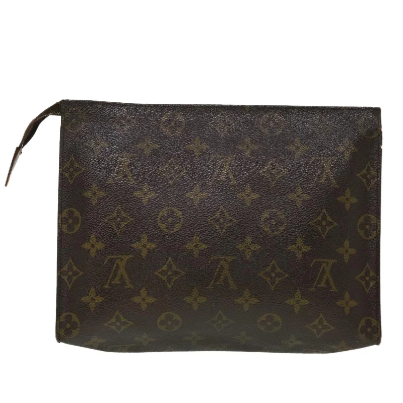 Louis Vuitton backpacks with a hidden back pocket for securityLouis Vuitton Monogram Poche Toilette 26 Pouch M47542 LV Auth 44279