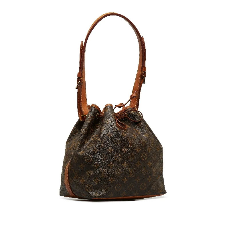 Louis Vuitton bags with a zippered interior pocket for better organizationLOUIS VUITTON Monogram Petit Noe Bucket Bag