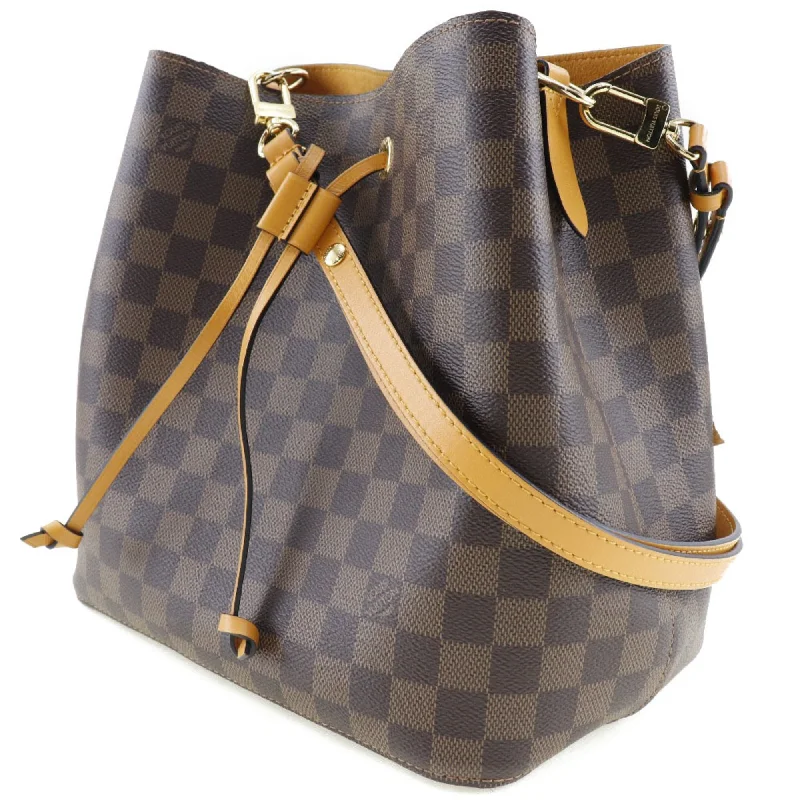 Louis Vuitton Capucines bags with smooth calfskin leather for luxuryLouis Vuitton Neonoe N40213 Damier Canvas Brown Women's Shoulder Bag