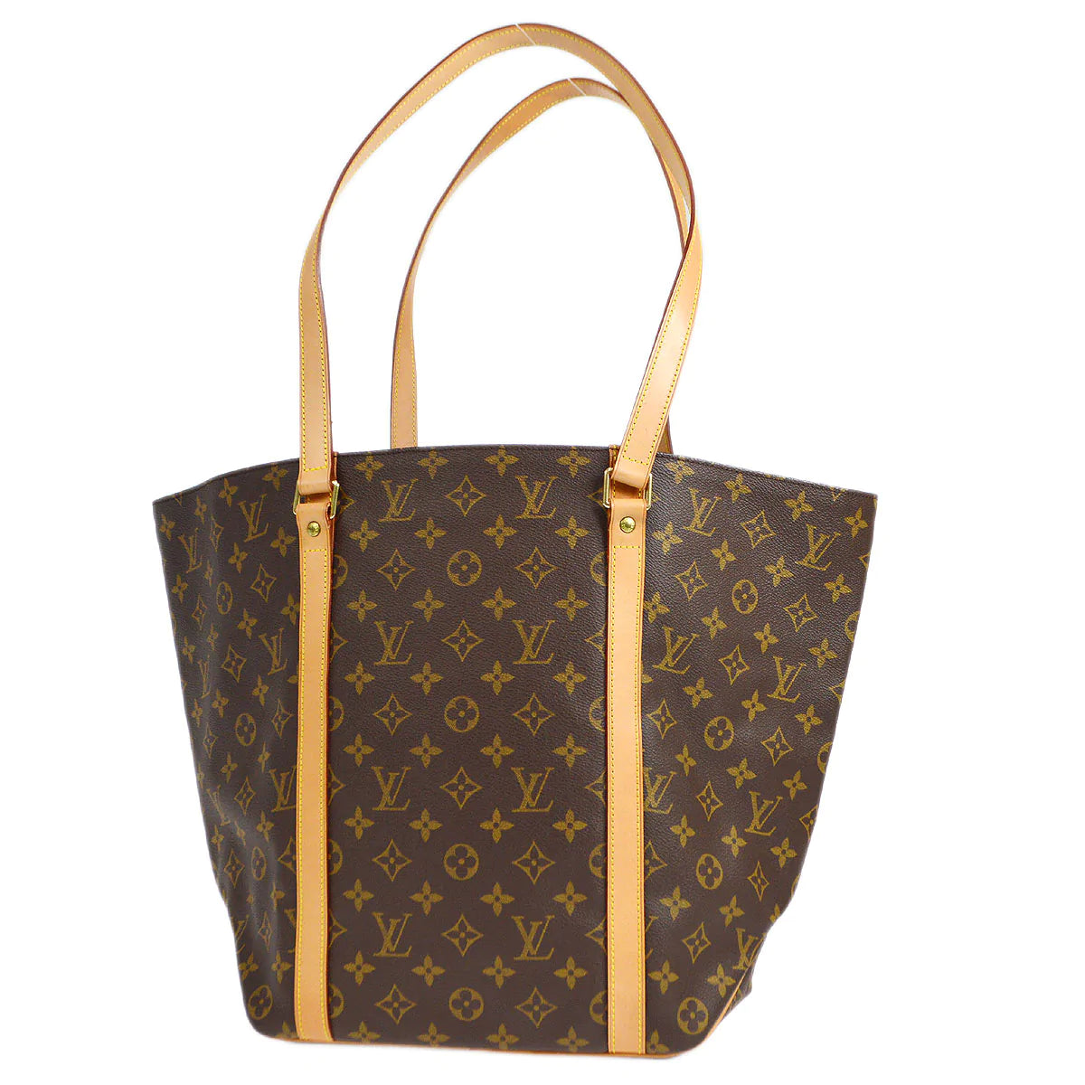 Louis Vuitton tote bags with a printed LV logo on the front for brand visibilityLOUIS VUITTON 1998 SAC SHOPPING M51108