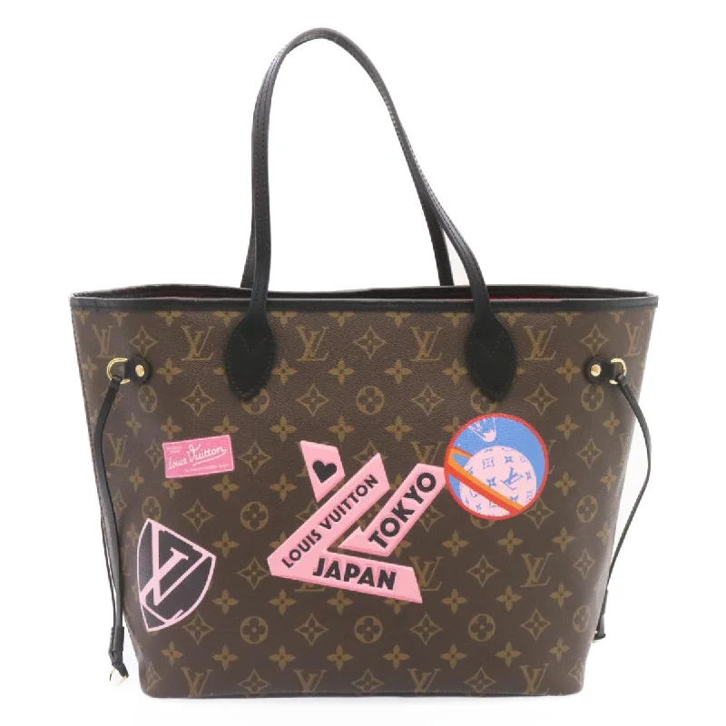 Ladies Louis Vuitton Capucines bags with gold - toned hardwareLOUIS VUITTON Monogram World Tour Neverfull MM Tote Bag M42844 LV  26563A