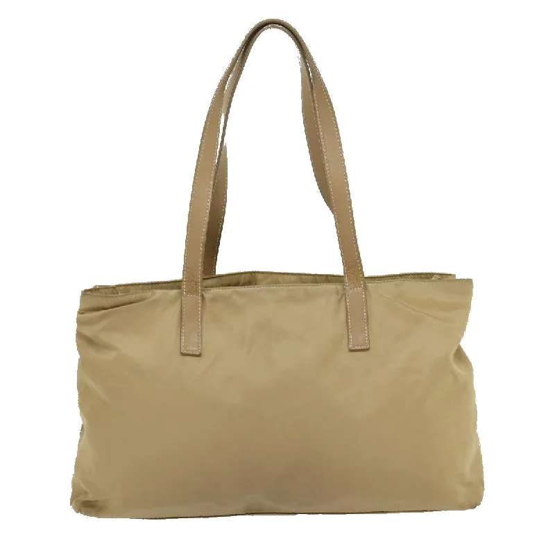 Prada nylon backpacks with a sleek, minimalist appearancePrada Tote Bag Nylon Beige  ar6825