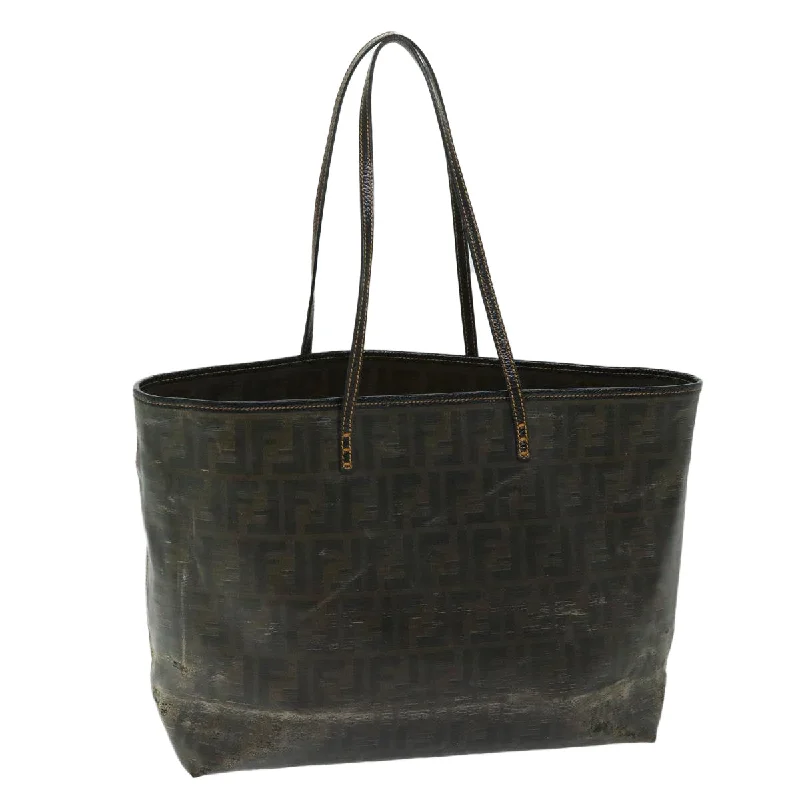 Ladies Fendi Peekaboo bags with a textured leather surface for a more tactile and luxurious feelFENDI Zucca Canvas Tote Bag Brown  68069