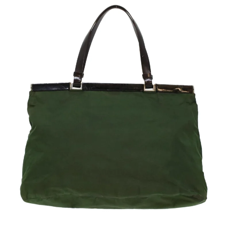 Prada crossbody bags with a keychain holder for practicalityPrada Tote Bag Nylon Green  bs5745