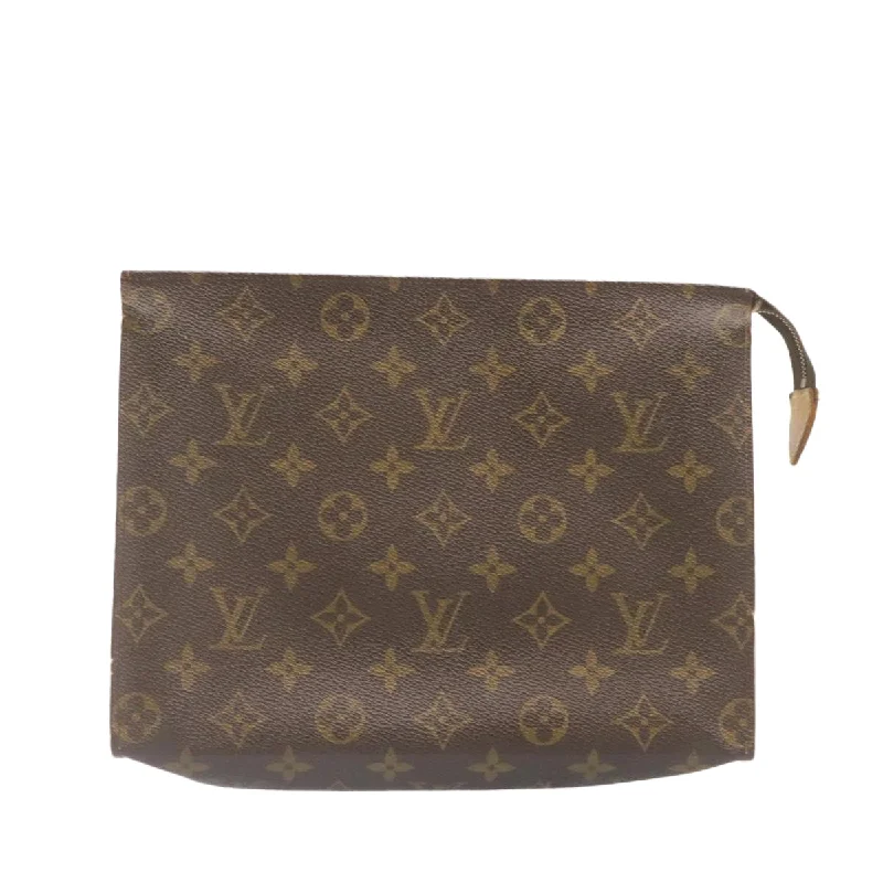 Louis Vuitton crossbody bags with adjustable shoulder straps for comfortLOUIS VUITTON Monogram Poche Toilette 26 Pouch M47542 LV Auth 24955