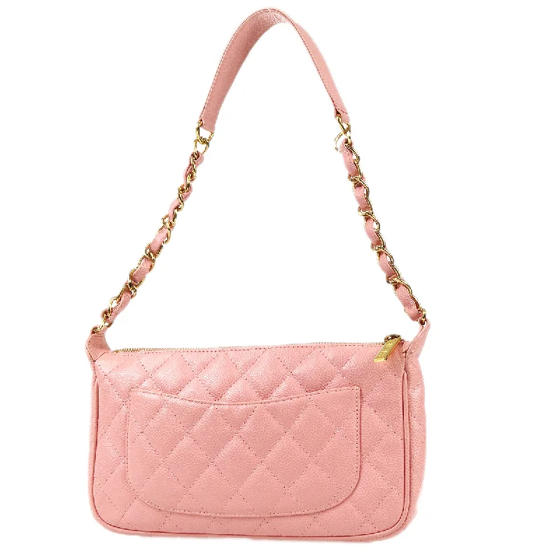 Chanel Chain Strap Handbag for Everyday UseCHANEL Chain Handbag Pink Caviar 68193