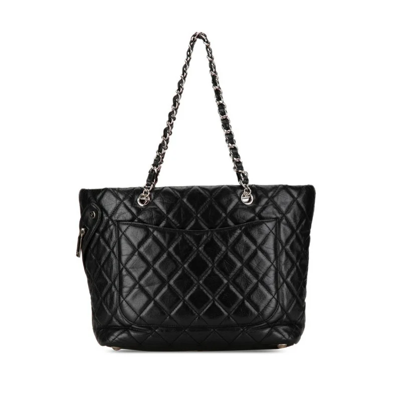 Chanel bags with leather and tweed combinationsCHANEL Cambon Tote