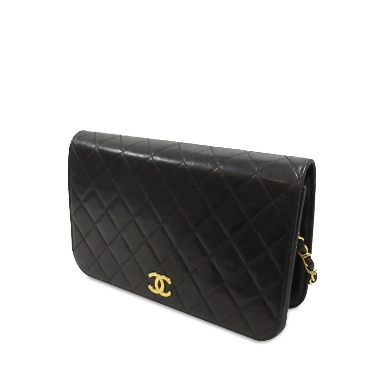 Chanel Small Crossbody Bag for TravelCHANEL CC Quilted Lambskin Full Flap Crossbody Bag