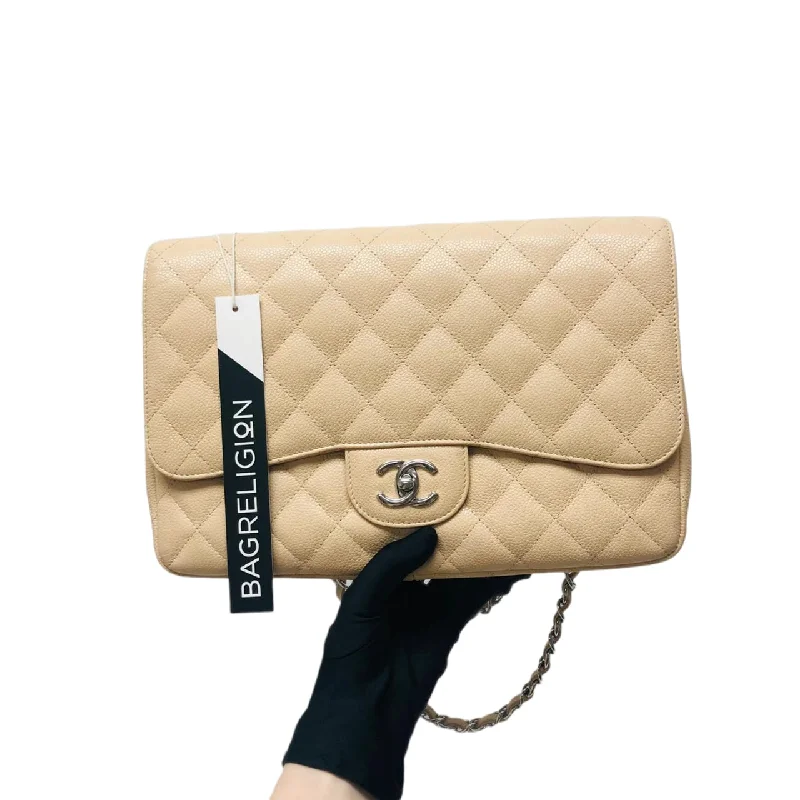 Chanel New Arrival Handbag with Gold HardwareClassic single Flap Beige SHW