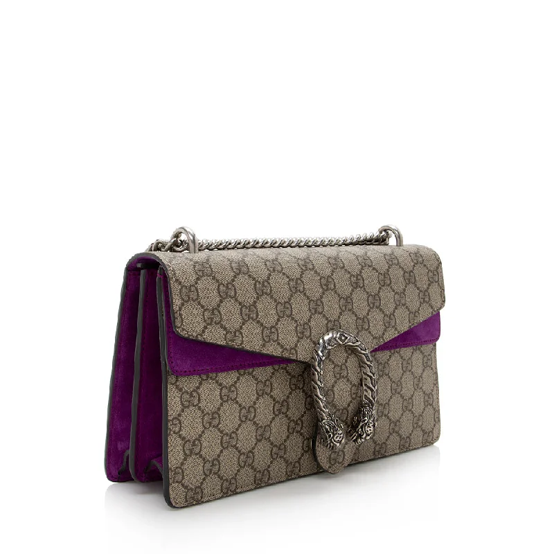 Gucci Dionysus bags for women with tiger - head claspsGucci GG Supreme Dionysus Small Shoulder Bag (SHF-15824)