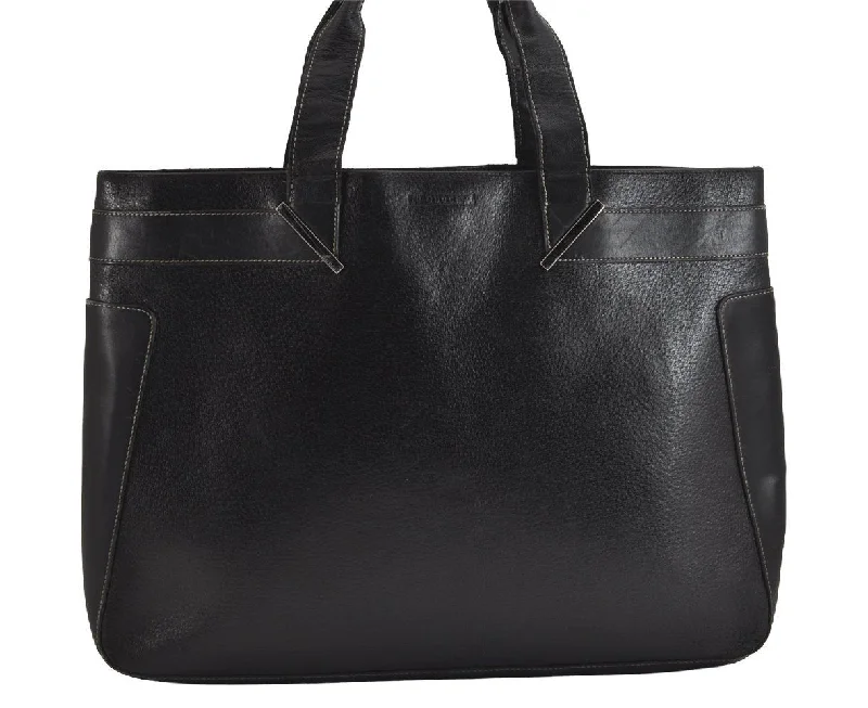 Gucci handbags for women with a patent - leather finishAuthentic GUCCI Vintage Shoulder Tote Bag Leather Black 4635J