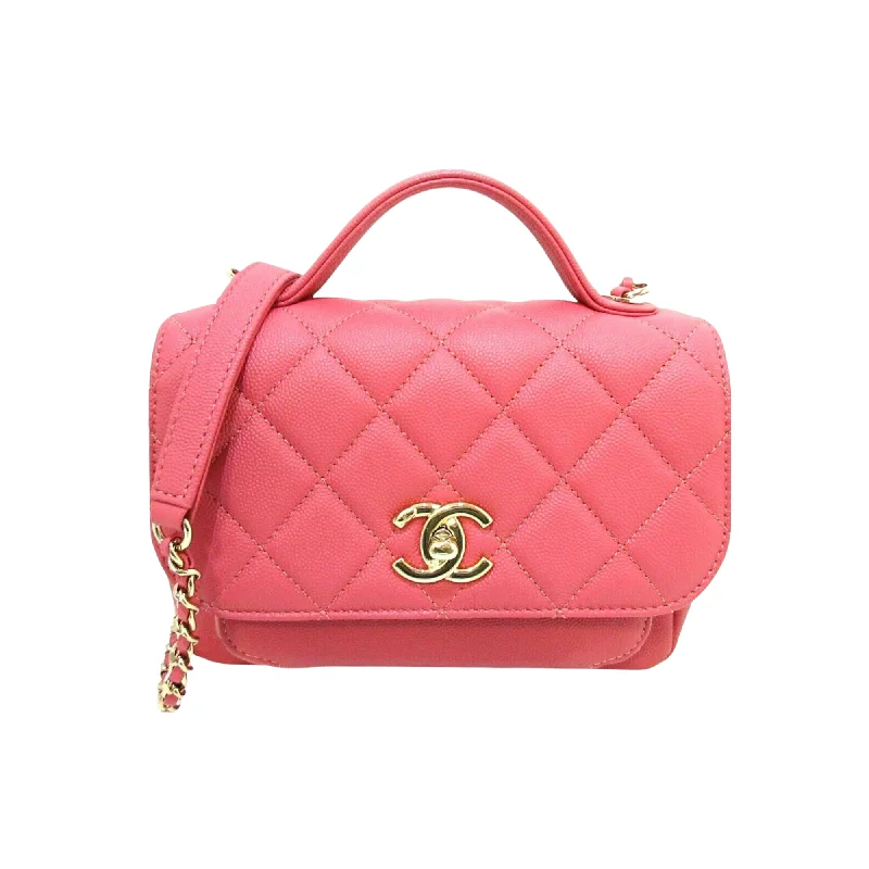 Chanel Quilted Leather Shoulder Bag for FashionistasBusiness Affinity Small Flap Pink GHW