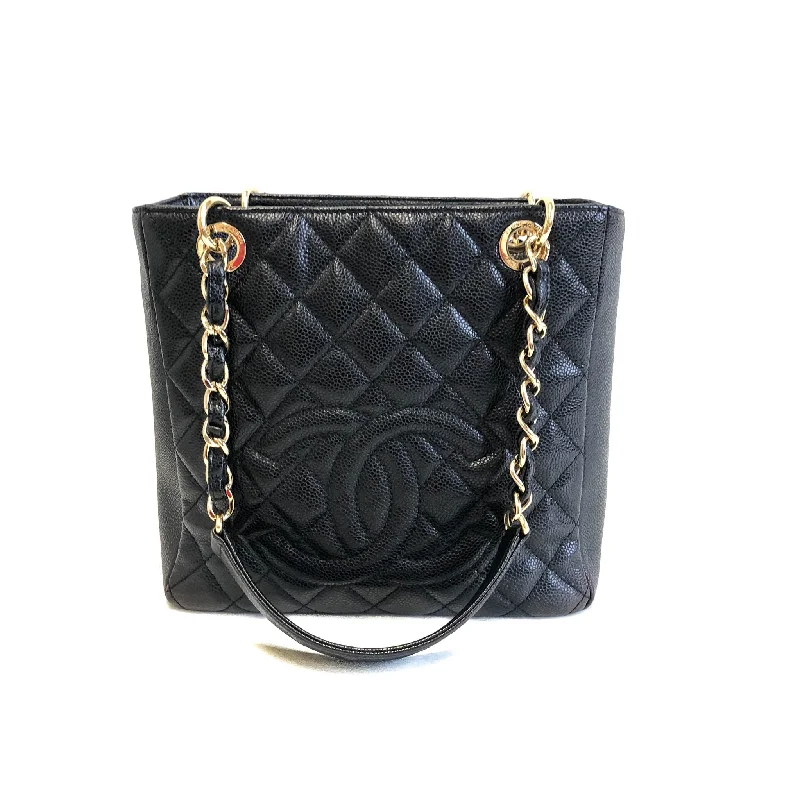 Chanel Luxury Handbag for High - End EventsPST in black caviar leather ghw