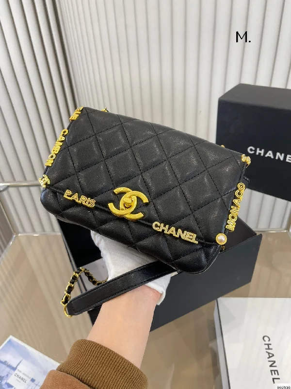 Chanel bags with leather and tweed combinationsLuxury Bags Chanel  505