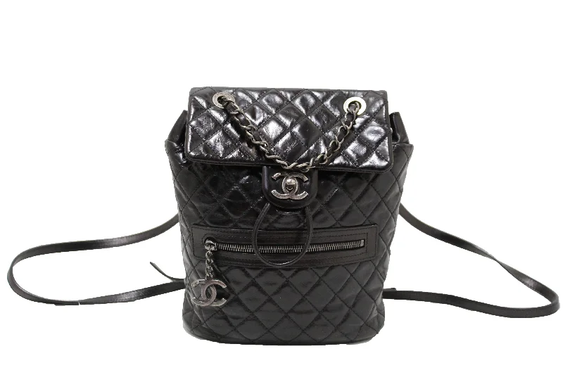 Chanel bags available in bold colors and patternsChanel Black Quilted Calfskin Leather Small Salzburg Mountain Backpack