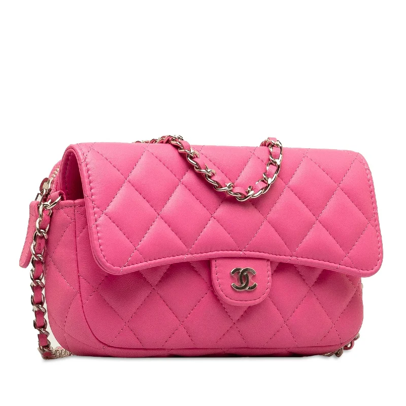 Chanel bags for those who value investment piecesCHANEL CC Quilted Lambskin Flap Phone Case on Chain Crossbody Bag