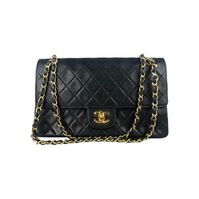 Chanel bags for women who appreciate fine craftsmanshipDouble Flap Medium Vintage Lambskin Quilted Black GHW