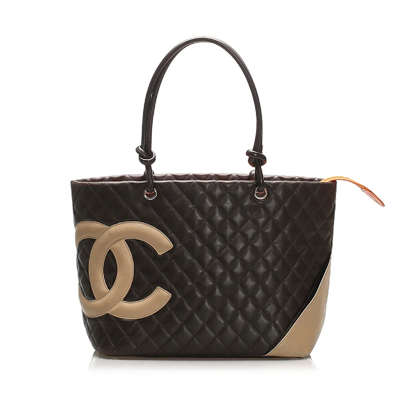 Chanel bags with adjustable chain strapsChanel Cambon Ligne Tote Brown