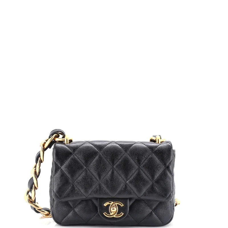 Funky Town Flap Bag Quilted Lambskin Small