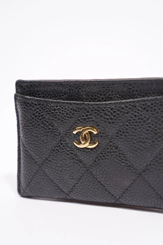 Chanel bags with chain and leather strap combinationsChanel Womens Card Wallet Black Caviar