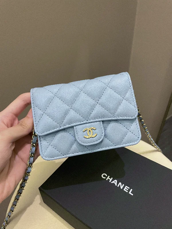 Chanel Vintage Inspired Handbag for Retro LoversChanel Quilted Clutch On Chain Blue Caviar