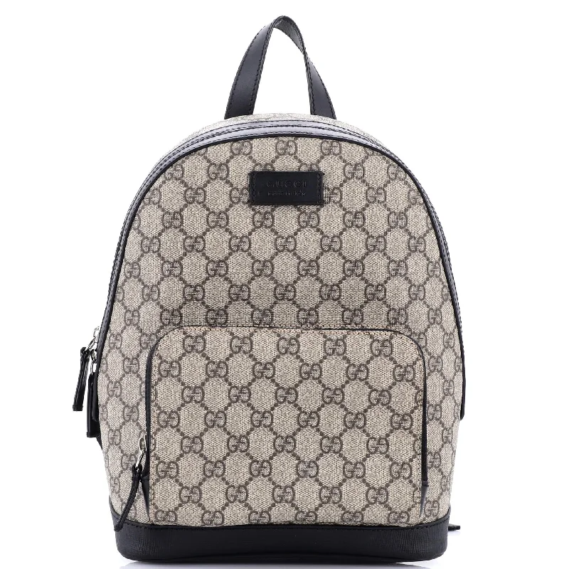 Women Gucci bags with a zippered interior pocketZip Pocket Backpack GG Coated Canvas Small