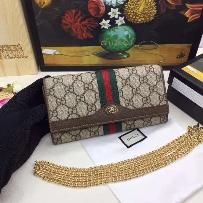 Women Gucci Sylvie bags with a crystal - embellished web stripeBC - GUCCI BAG - 595