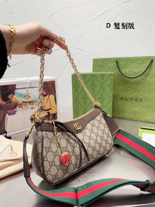 Women Gucci Sylvie bags with a monogram - embossed leatherWF - Gucci Bags - 247